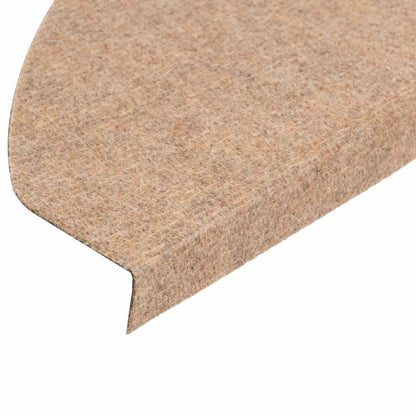 Stair Mats Self-adhesive 30 pcs Beige 65x22,5x3,5 cm
