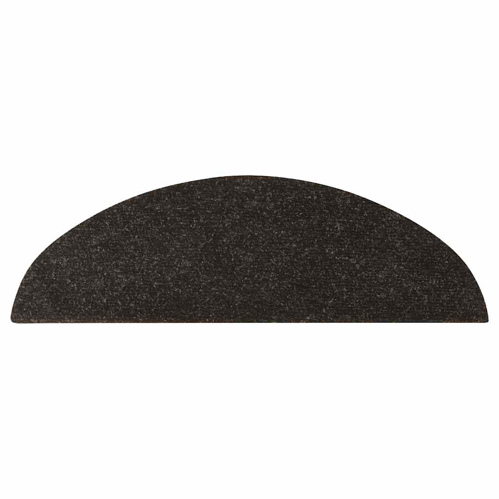 Stair Mats Self-adhesive 30 pcs Anthracite 56x17x3 cm