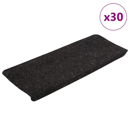 Stair Mats Self-adhesive 30 pcs Anthracite 65x24,5x3,5 cm
