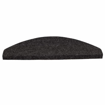 Stair Mats Self-adhesive 30 pcs Black 56x17x3 cm
