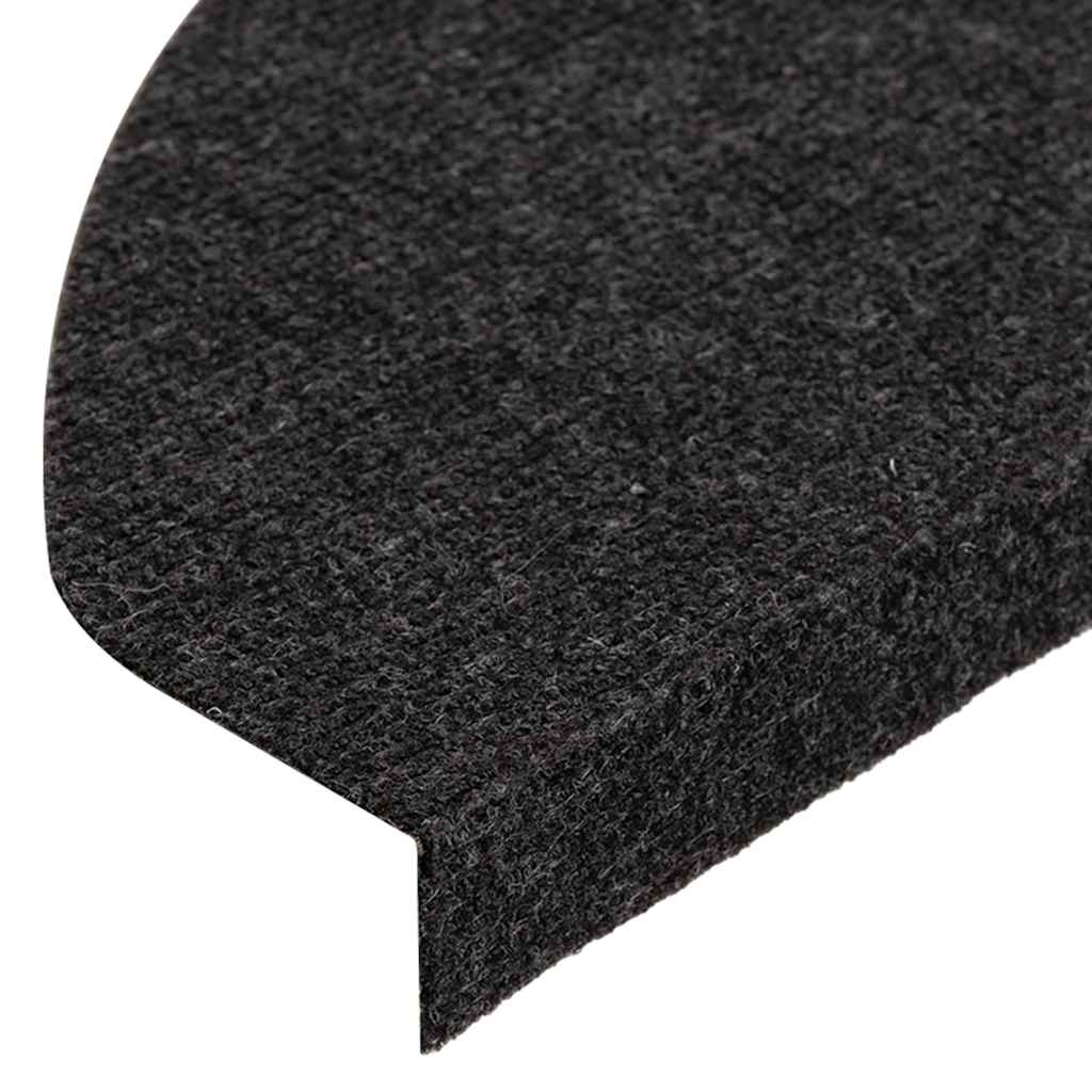Stair Mats Self-adhesive 30 pcs Black 65x22,5x3,5 cm
