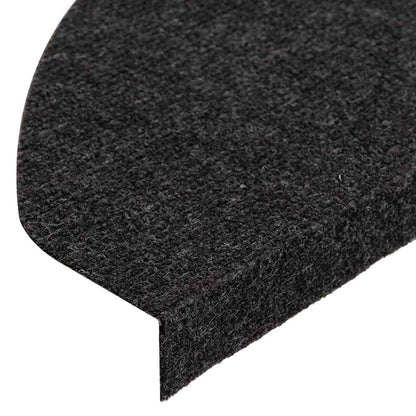 Stair Mats Self-adhesive 30 pcs Black 65x22,5x3,5 cm