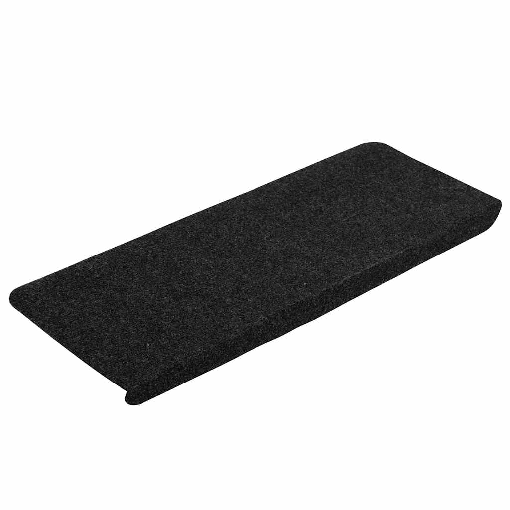 Stair Mats Self-adhesive 30 pcs Black 65x24,5x3,5 cm