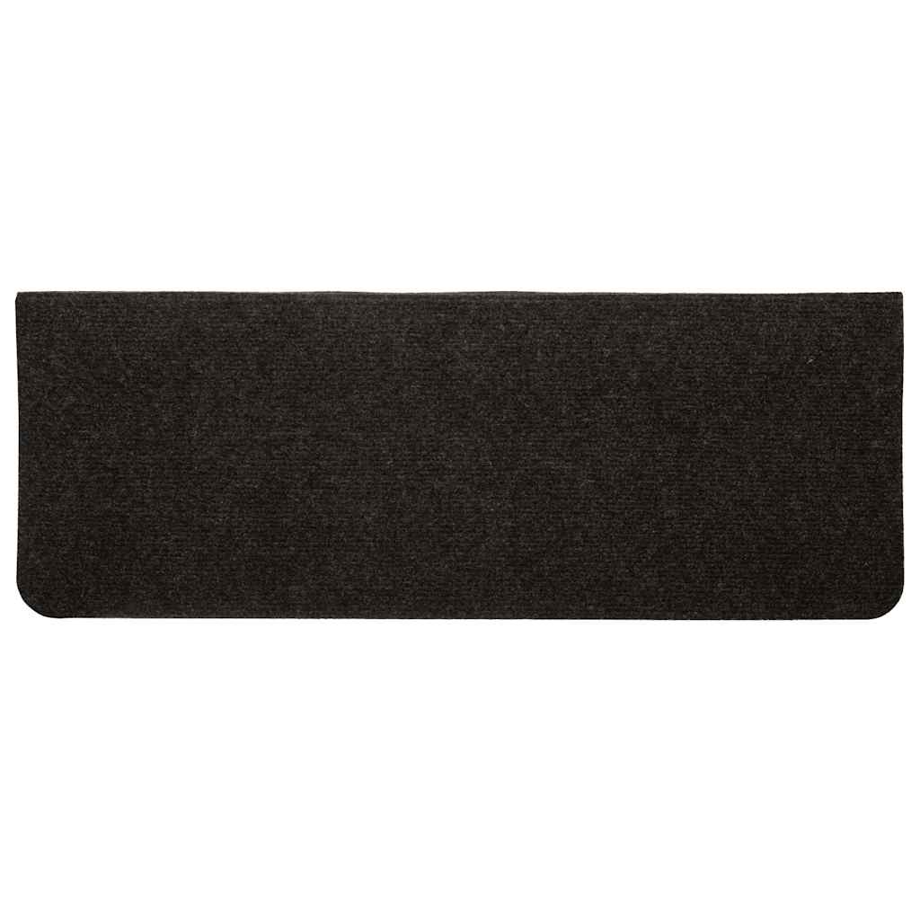 Stair Mats Self-adhesive 30 pcs Black 65x24,5x3,5 cm