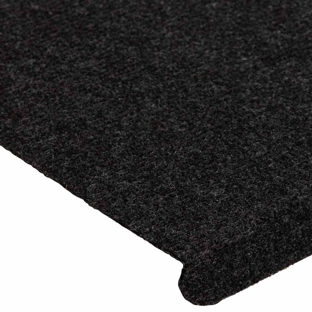 Stair Mats Self-adhesive 30 pcs Black 65x24,5x3,5 cm