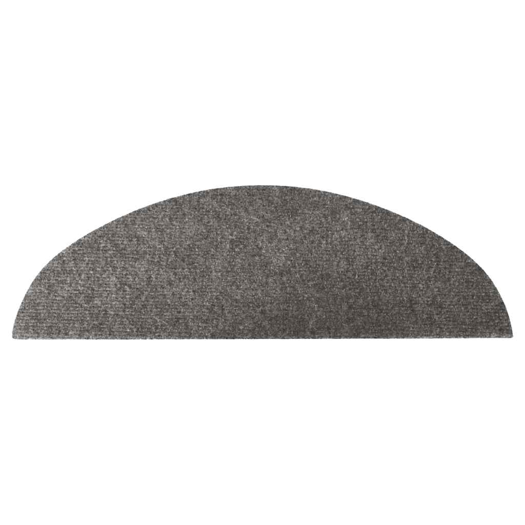 Stair Mats Self-adhesive 20 pcs Grey 56x17x3 cm