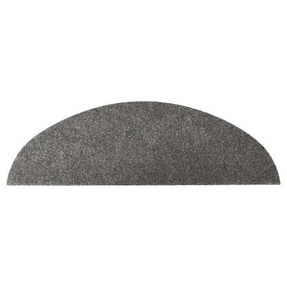Stair Mats Self-adhesive 30 pcs Grey 56x17x3 cm