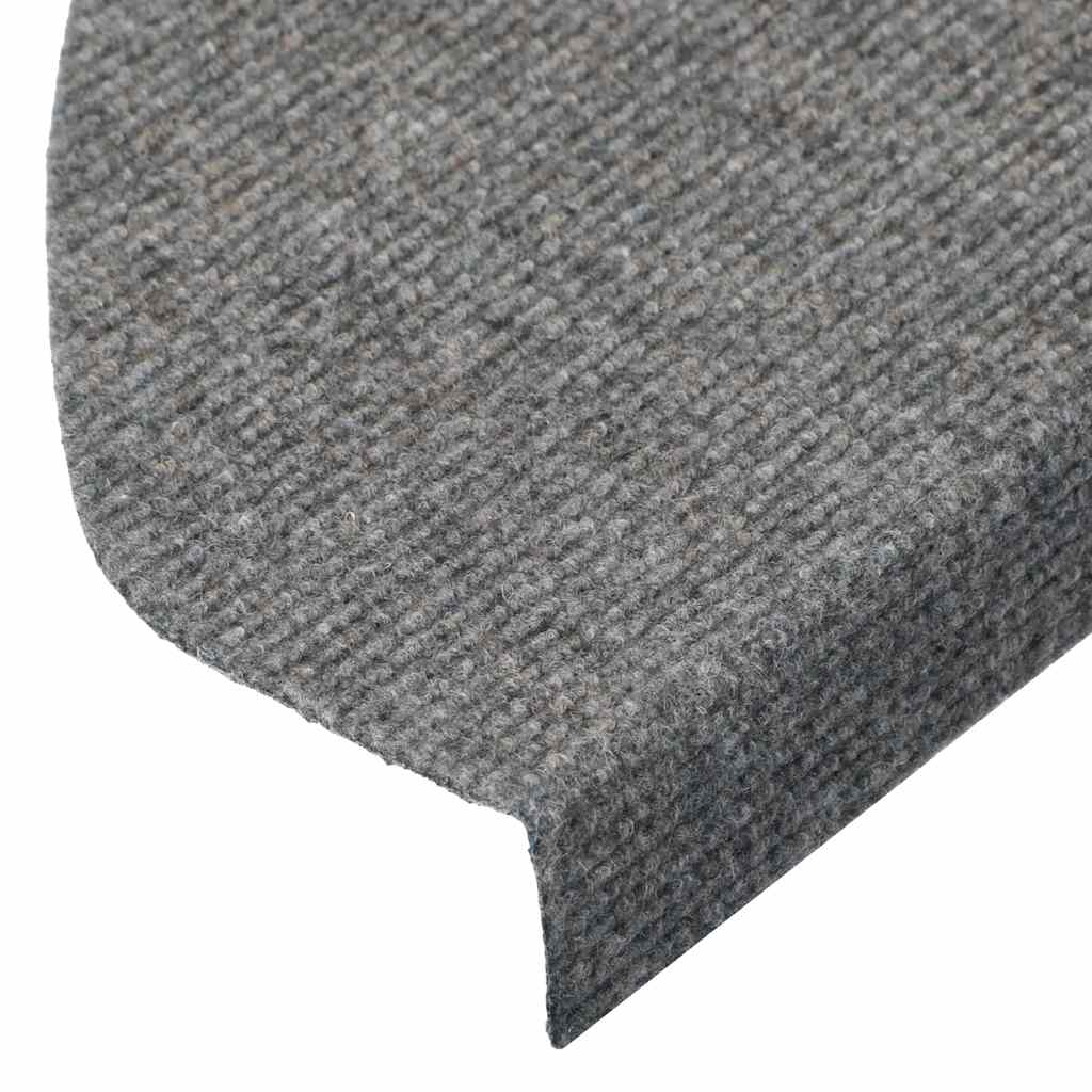 Stair Mats Self-adhesive 30 pcs Grey 65x22,5x3,5 cm