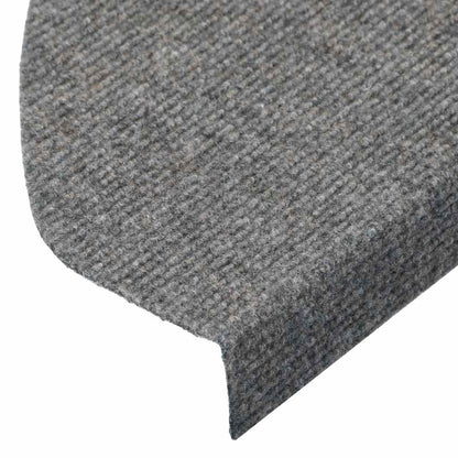 Stair Mats Self-adhesive 30 pcs Grey 65x22,5x3,5 cm
