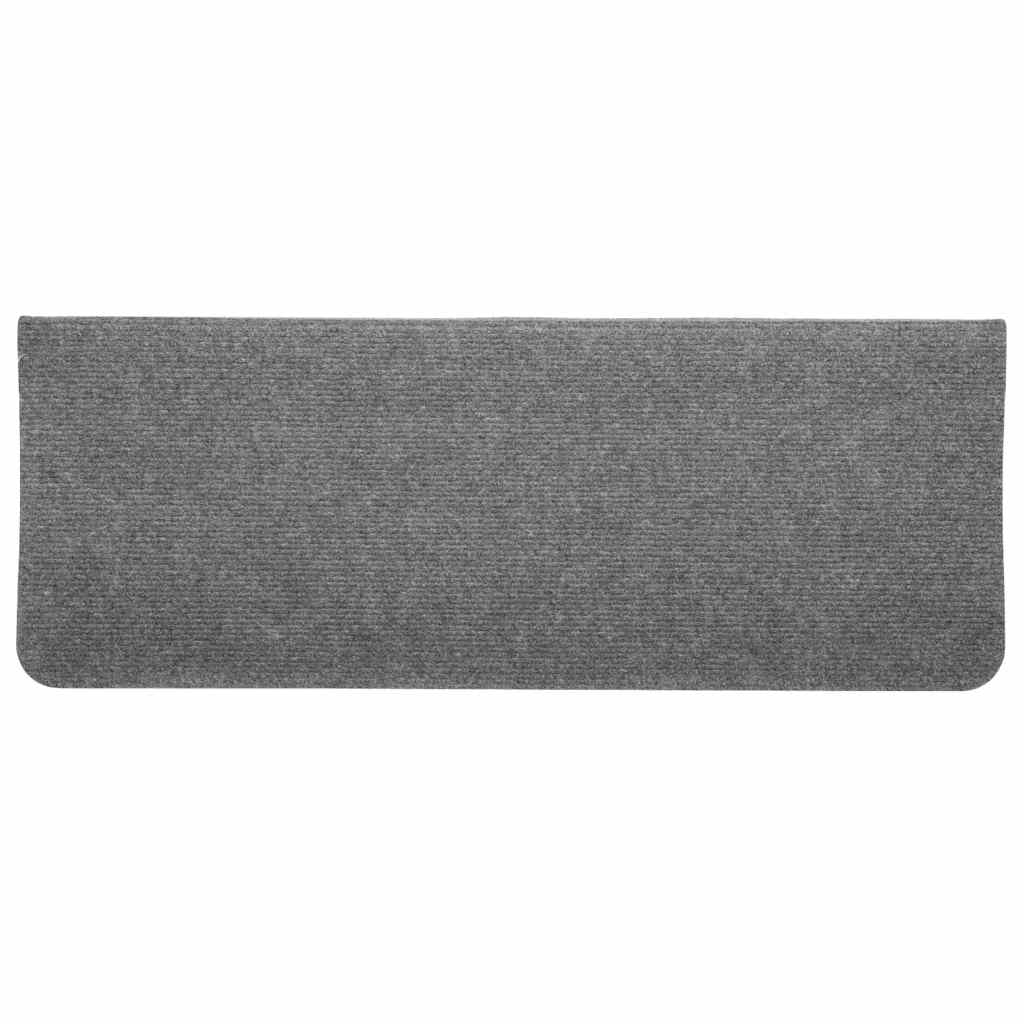 Stair Mats Self-adhesive 30 pcs Grey 65x24,5x3,5 cm