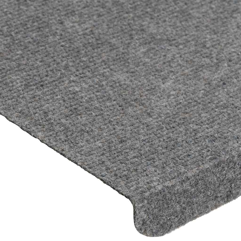 Stair Mats Self-adhesive 30 pcs Grey 65x24,5x3,5 cm