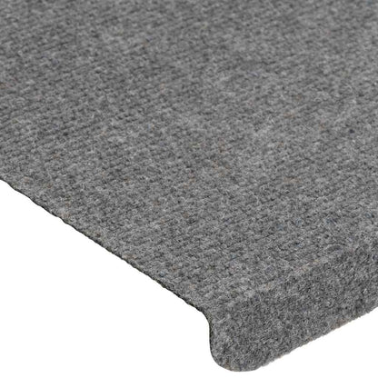 Stair Mats Self-adhesive 30 pcs Grey 65x24,5x3,5 cm