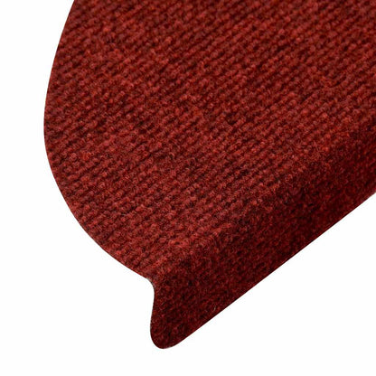 Stair Mats Self-adhesive 30 pcs Red 56x17x3 cm