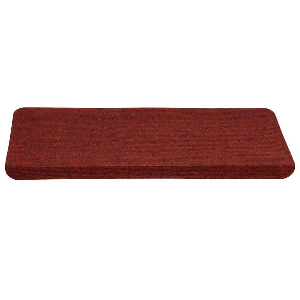 Stair Mats Self-adhesive 30 pcs Red 65x22,5x3,5 cm