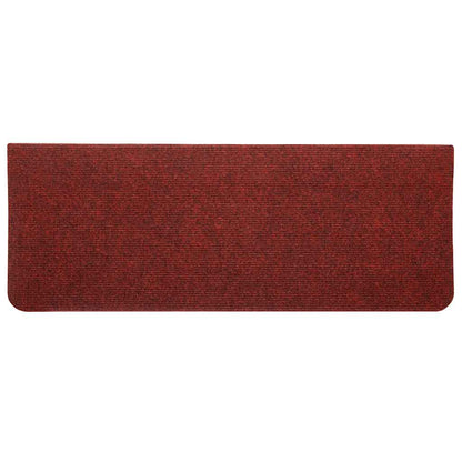 Stair Mats Self-adhesive 30 pcs Red 65x22,5x3,5 cm