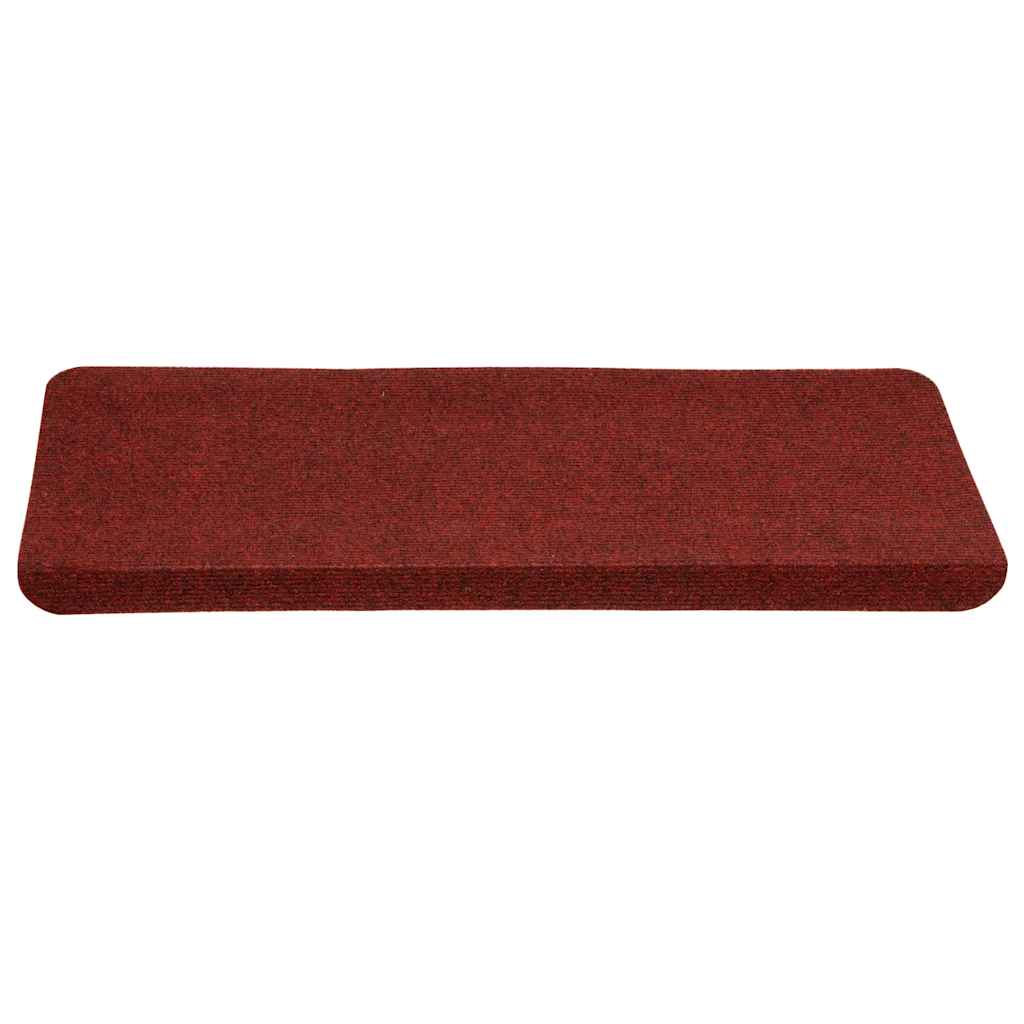 Stair Mats Self-adhesive 30 pcs Red 65x24,5x3,5 cm
