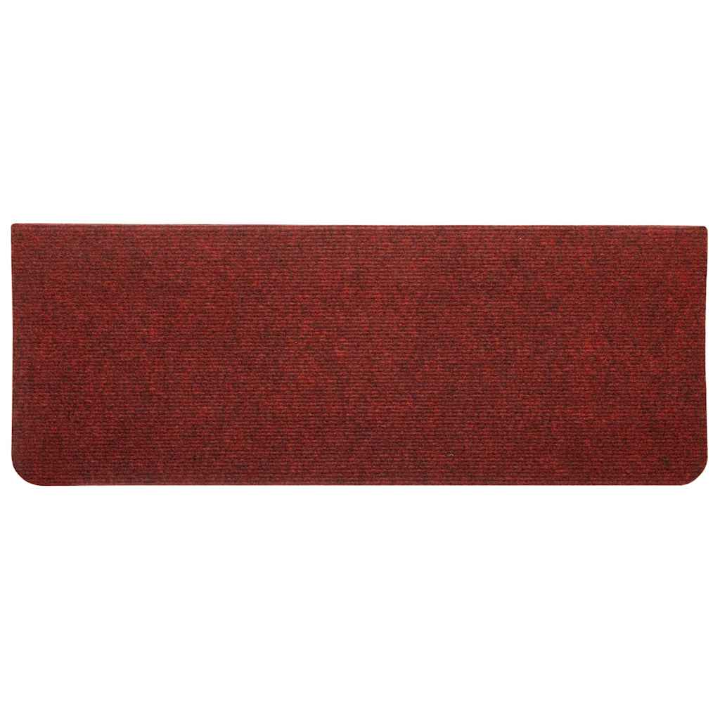Stair Mats Self-adhesive 30 pcs Red 65x24,5x3,5 cm
