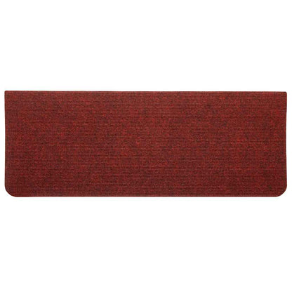 Stair Mats Self-adhesive 30 pcs Red 65x24,5x3,5 cm