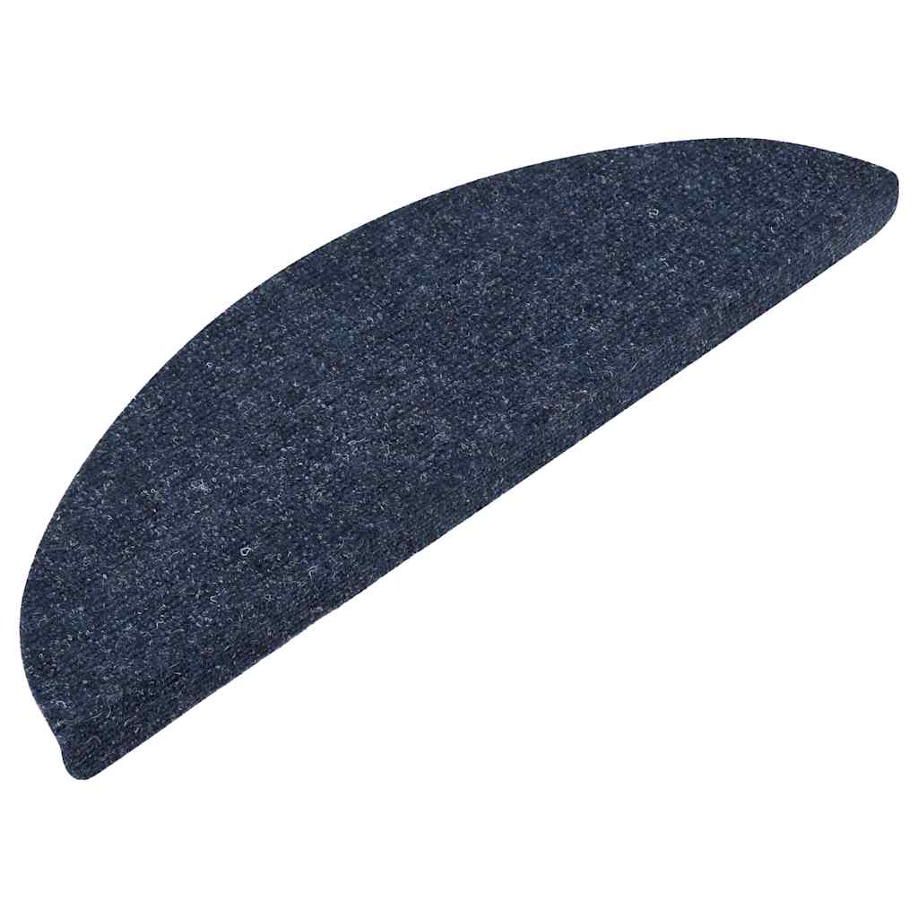 Stair Mats Self-adhesive 30 pcs Blue 56x17x3 cm