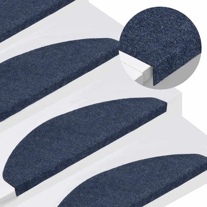 Stair Mats Self-adhesive 30 pcs Blue 65x22,5x3,5 cm