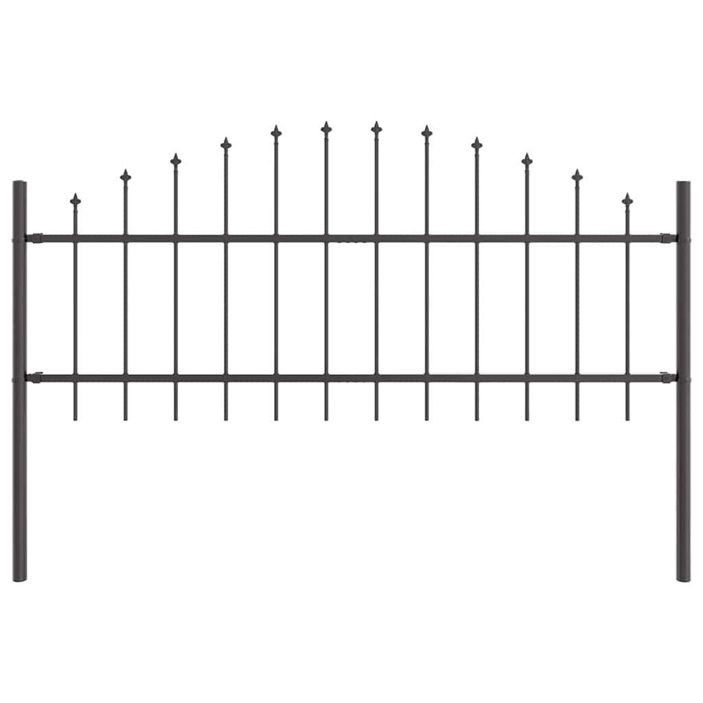 Garden Fence Woerden 7 pcs Grey