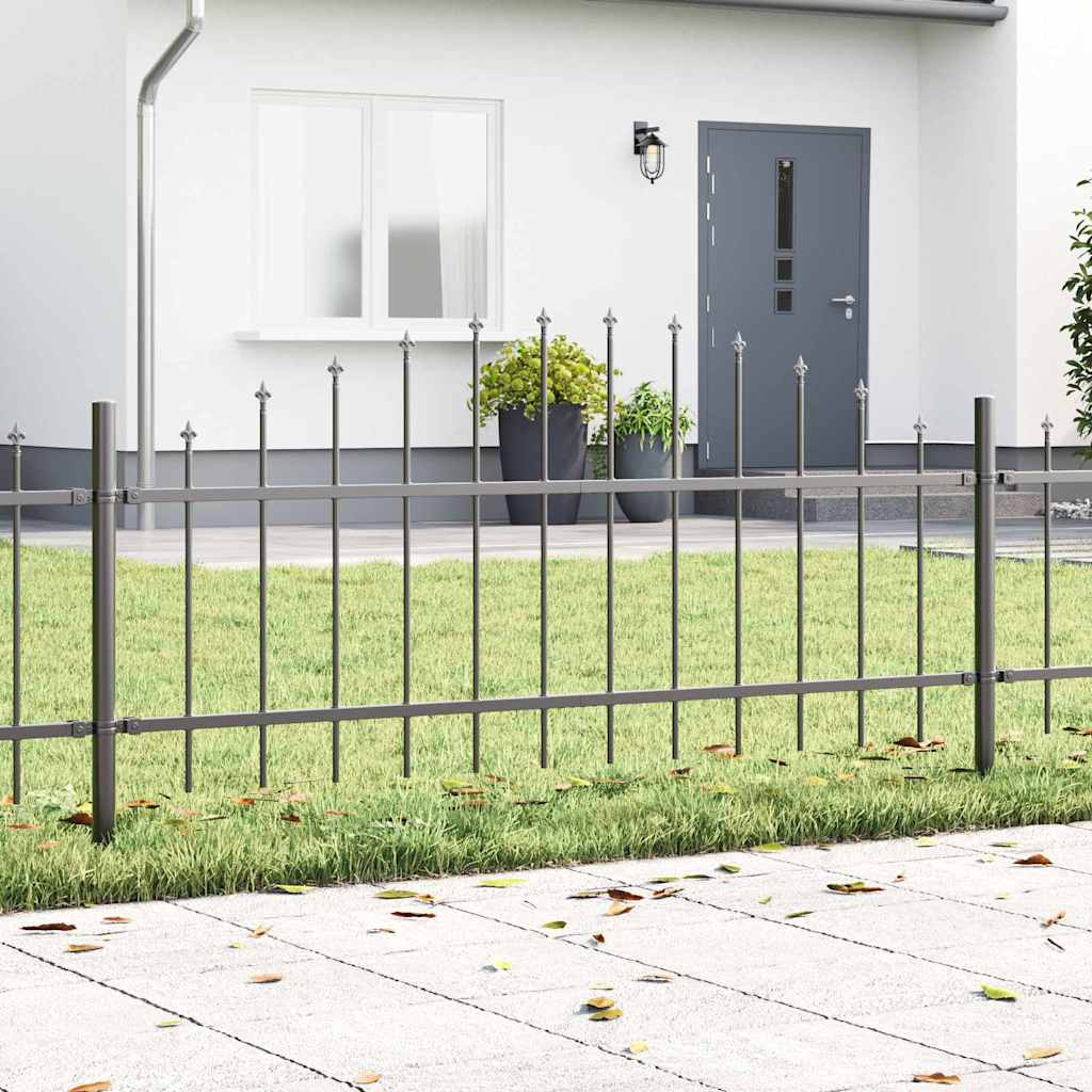 Garden Fence Woerden 8 pcs Grey