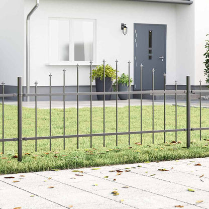 Garden Fence Woerden 8 pcs Grey