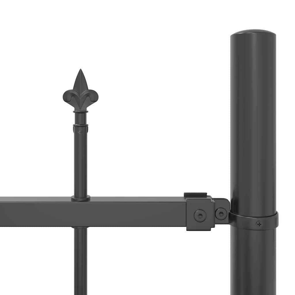 Garden Fence 8 pcs Grey 170 x 165 cm Powder-Coated Steel