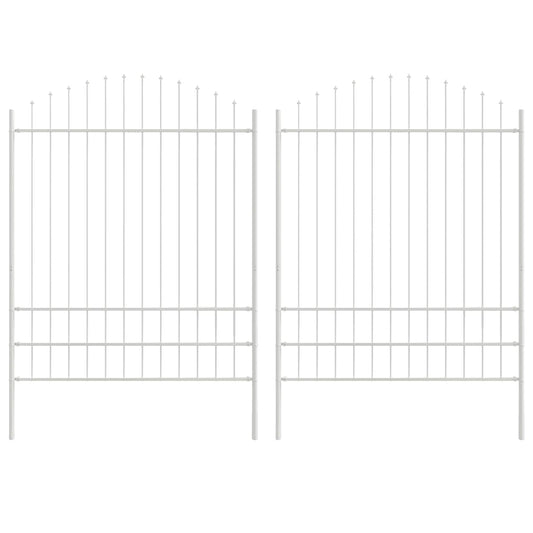 Garden Fence WOERDEN 2 pcs 170 x 225 cm Powder-Coated Steel