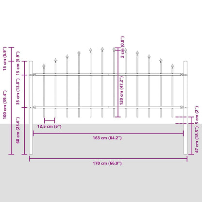 Garden Fence Woerden 3 pcs White