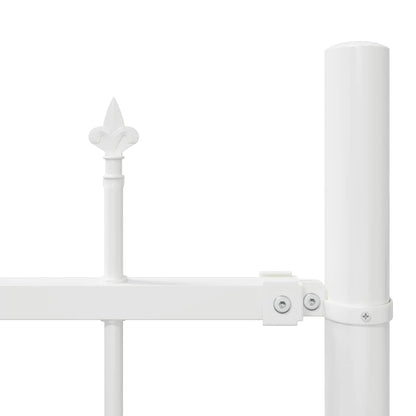 Garden Fence 3 pcs White 170 x 165 cm Powder-Coated Steel
