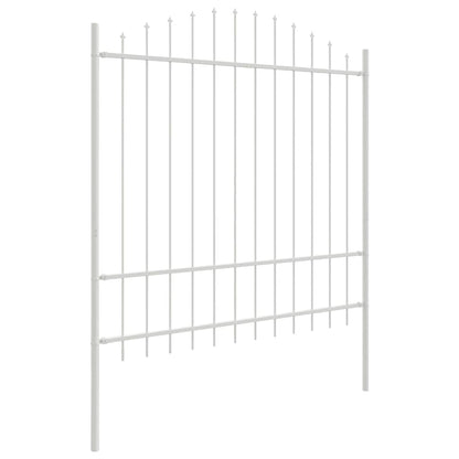 Garden Fence 3 pcs White 170 x 215 cm Powder-Coated Steel