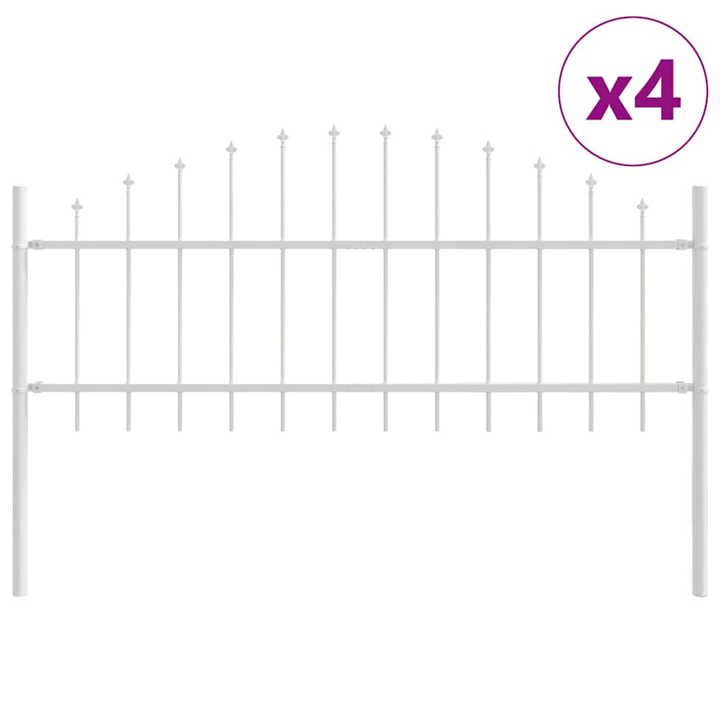 Garden Fence Woerden 4 pcs White