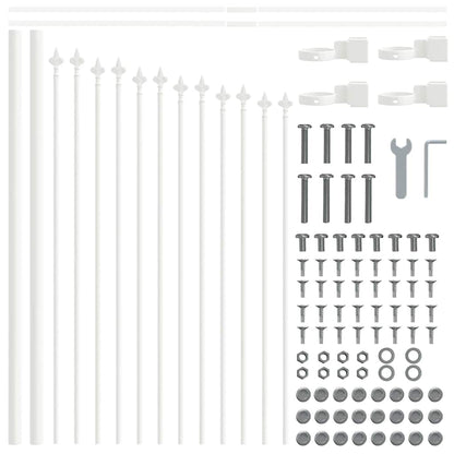 Garden Fence Woerden 4 pcs White