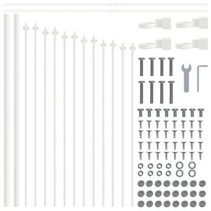 Garden Fence Woerden 7 pcs White