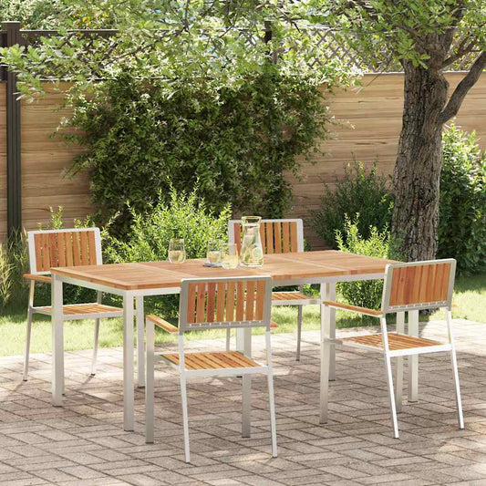 Outdoor Dining Set 5 pcs 180 x 90 x 75 cm