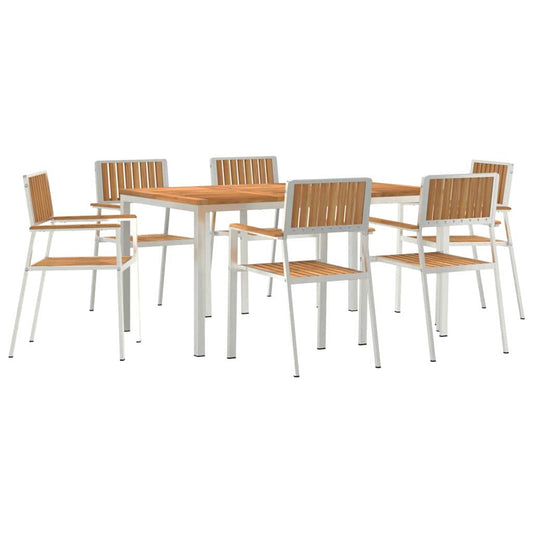 Outdoor Dining Set 7 pcs 150 x 90 x 75 cm