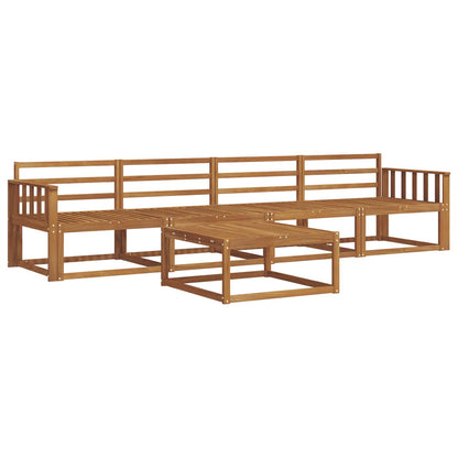 Outdoor Sofa Set 5 pcs Natural Solid Acacia Wood