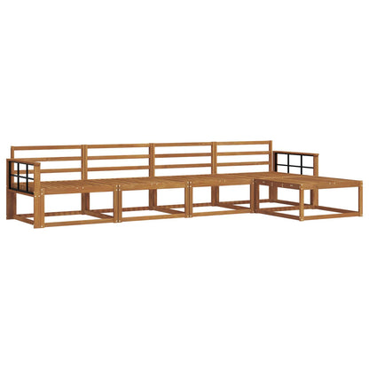 Outdoor Sofa Set 5 pcs Natural Solid Acacia Wood