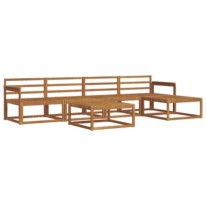 Outdoor Sofa Set 6 pcs Natural Solid Acacia Wood