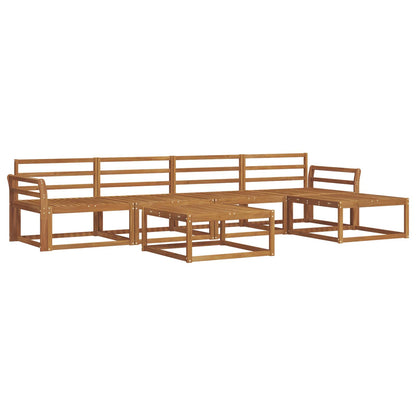 Outdoor Sofa Set 6 pcs Natural Solid Acacia Wood