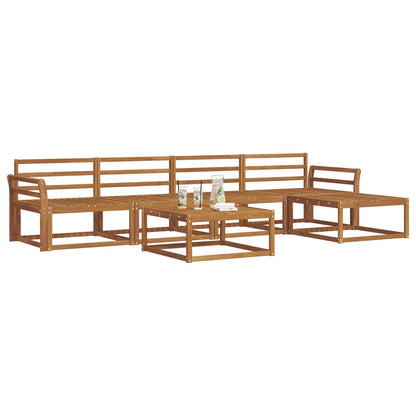 Outdoor Sofa Set 6 pcs Natural Solid Acacia Wood