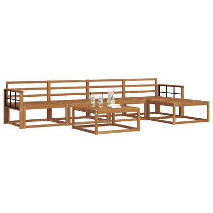 Outdoor Sofa Set 6 pcs Natural Solid Acacia Wood