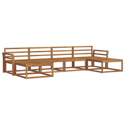 Outdoor Sofa Set 6 pcs Natural Solid Acacia Wood