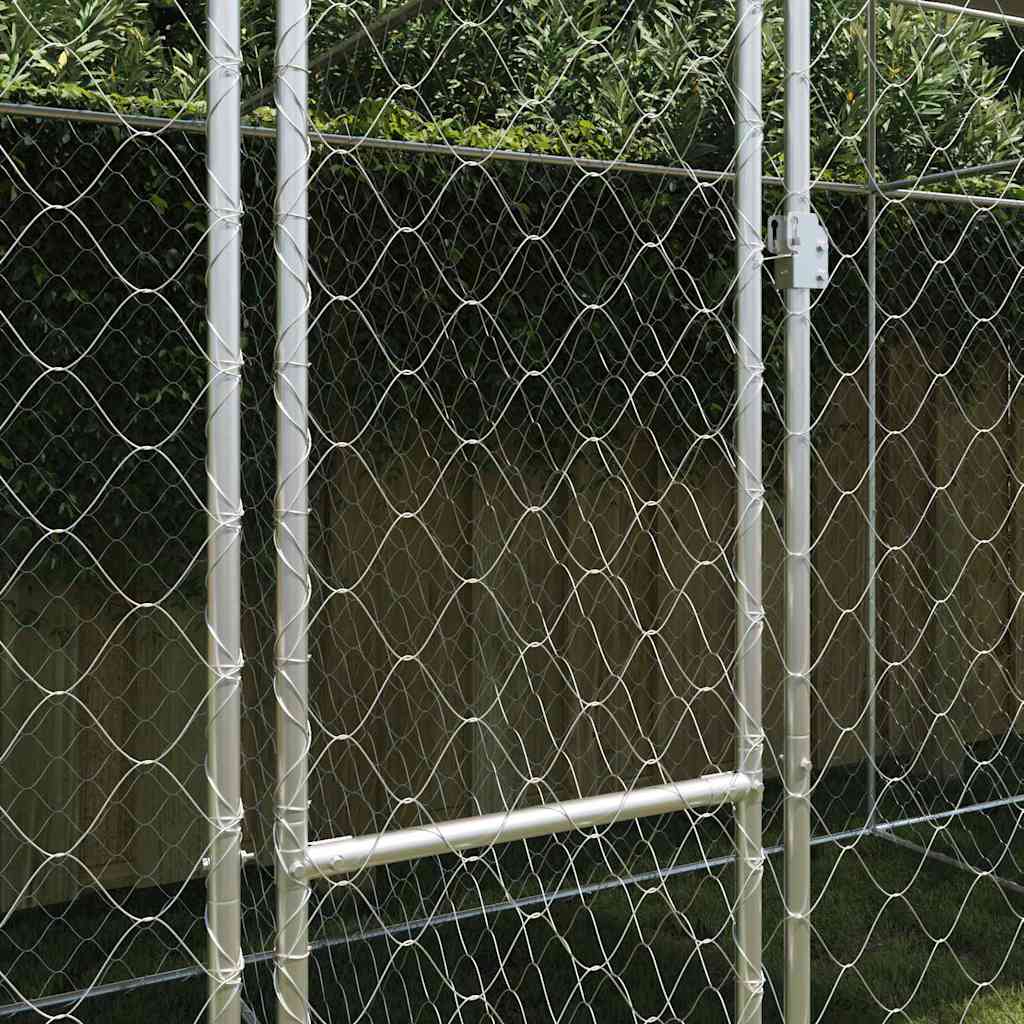Dog Cage Silver 800 x 200 x 256 cm Galvanised Steel