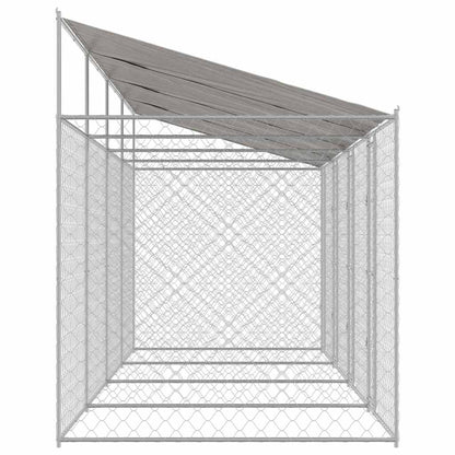 Dog Cage Silver 800 x 200 x 256 cm Galvanised Steel