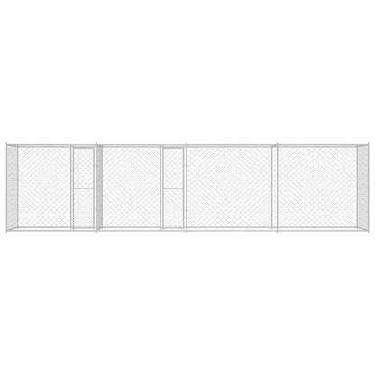 Dog Cage Silver 800 x 200 x 200 cm Galvanised Steel