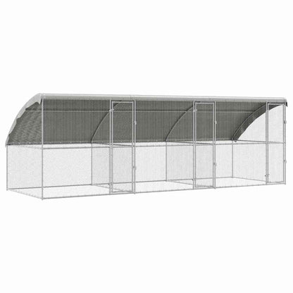 Chicken Cage 3 pcs Silver 600 x 200 x 200 cm Galvanised Steel