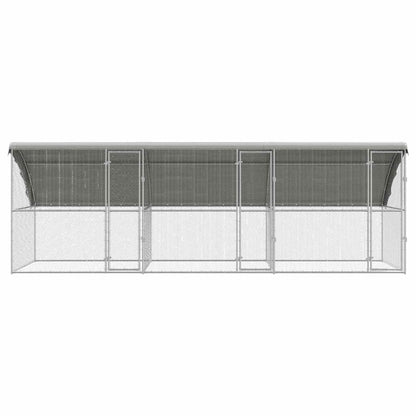 Chicken Cage 3 pcs Silver 600 x 200 x 200 cm Galvanised Steel