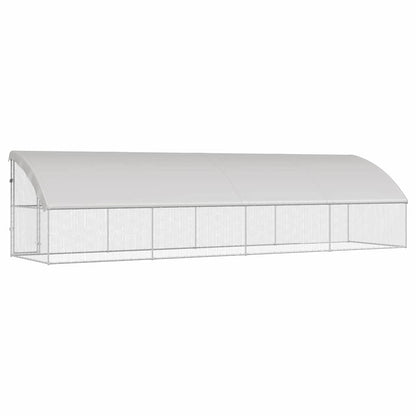 Chicken Cage 4 pcs Silver 800 x 200 x 200 cm Galvanised Steel